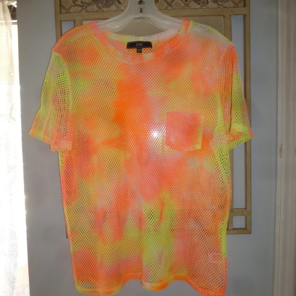 VIBE SWIM COVER nettled TOP, Tie DYE Sz Xl - Picture 3 of 7